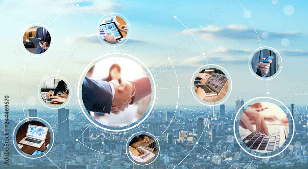 ビジネスミーティングの様子